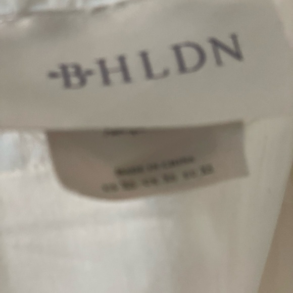 BHLDN White Mini floral Dress Bridal - Picture 11 of 13